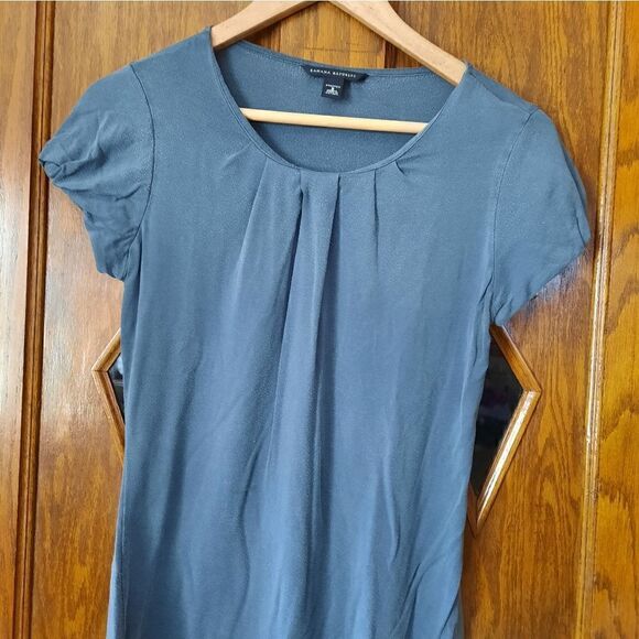 Banana Republic Puffed Short Sleeve Top Stretch - Picture 3 of 11
